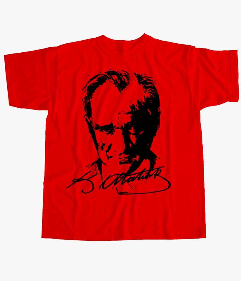 Çocuk Tişörtü Atatürk Görsel ve İmzalı