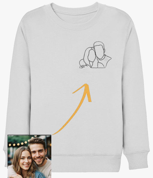 Çizgisel Tasarımlı Sweatshirt