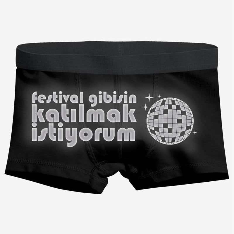 Erkek Boxer Reflektör Festival Gibisin
