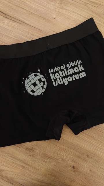 Erkek Boxer Reflektör Festival Gibisin