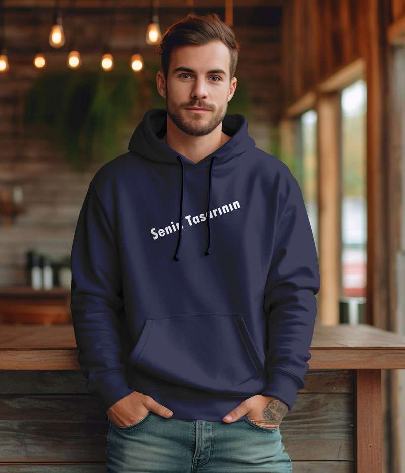 Oversize Sweatshirt Tasarla Kapuşonlu Kalın Kumaş Premium