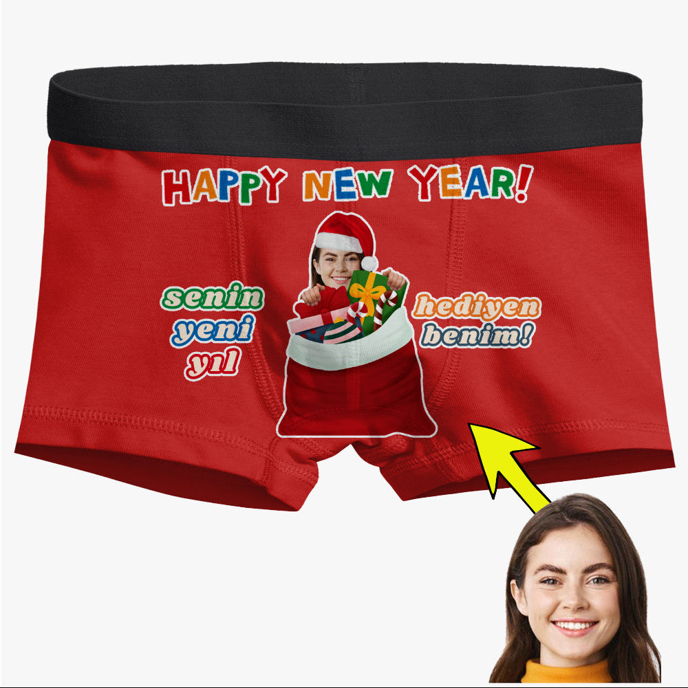 Yılbaşı Boxer Tasarlama Senin Yeni Yıl Hediyen Benim
