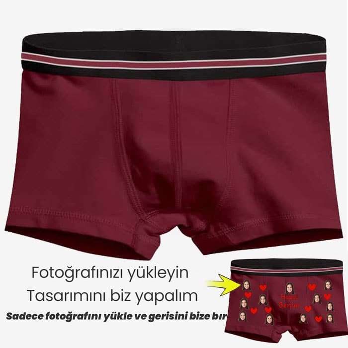 Boxer Tasarlama Sen Fotoğrafını Ekle Biz Tasarlayalım Hepsi Benim