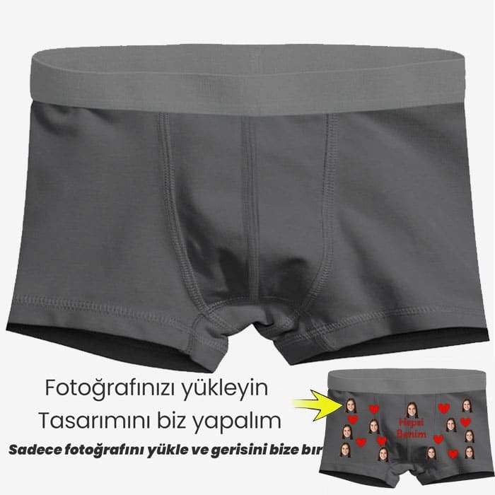 Boxer Tasarlama Sen Fotoğrafını Ekle Biz Tasarlayalım Hepsi Benim