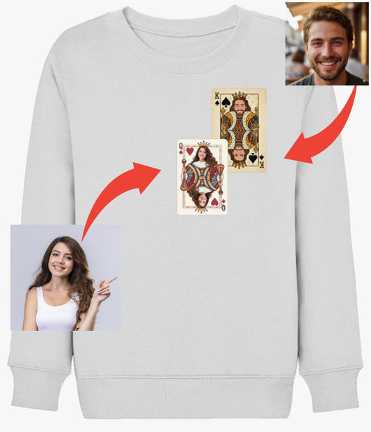 İskambil Kartlarıyla Tasarım Sweatshirt