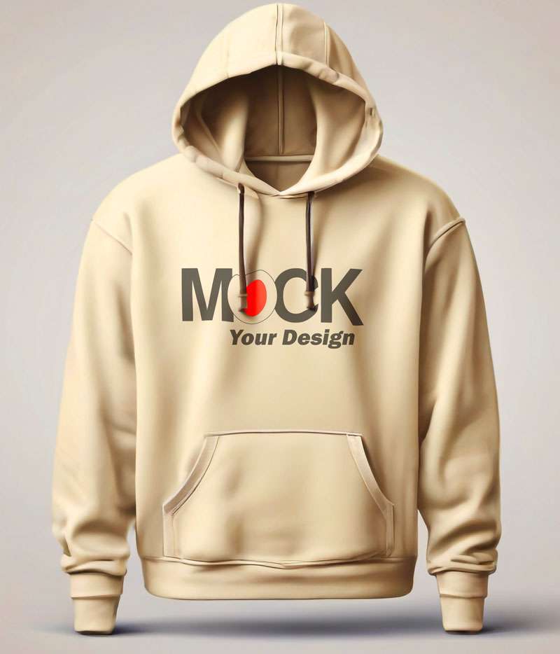 Oversize Sweatshirt Tasarla Kapuşonlu Kalın Kumaş Premium