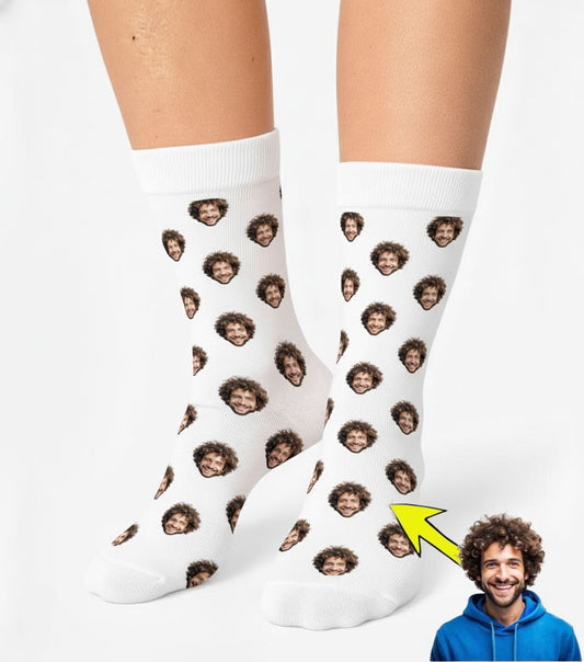 Yüz Baskılı Çorap Resim Yükle Biz Tasarlayalım TOPUKSUZ - Bikafa Tasarım