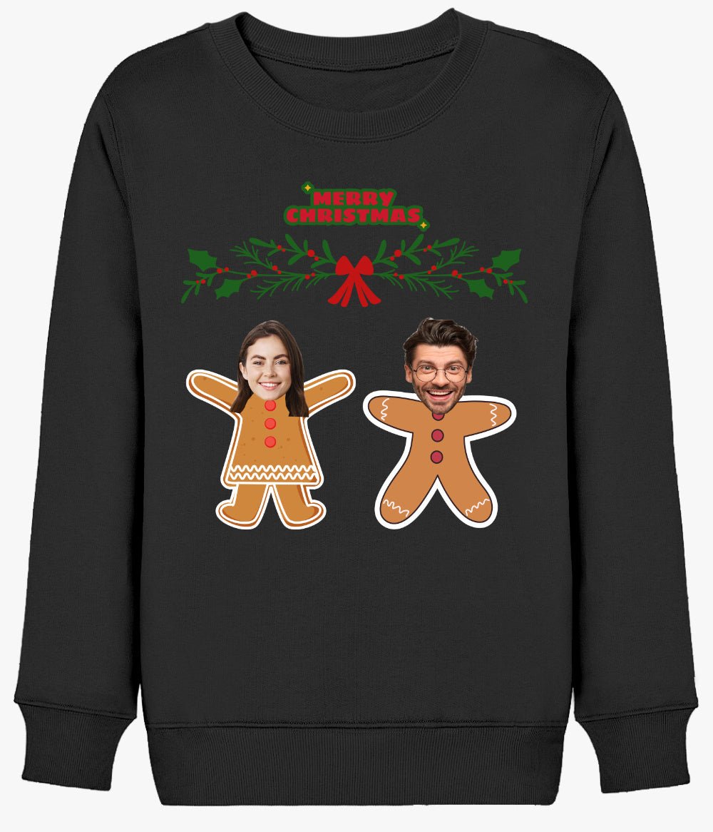 Yılbaşı Sweatshirt Çiftler için Özel Yılbaşı Hediyesi Kurabiye - Bikafa Tasarım