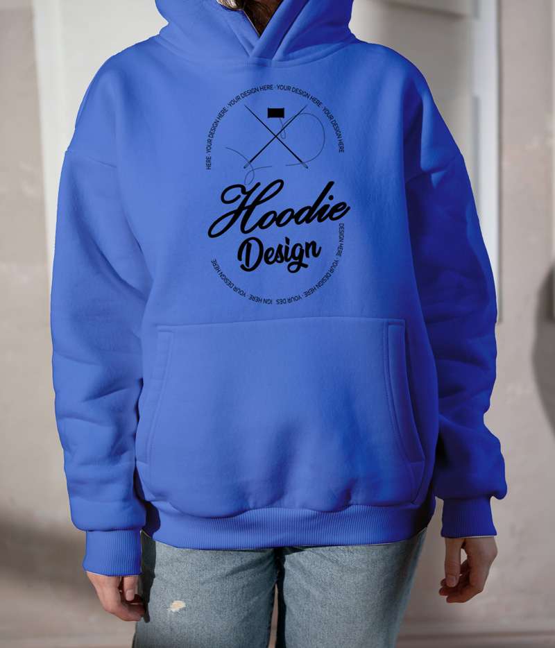 Oversize Sweatshirt Tasarla Kapuşonlu Kalın Kumaş Premium