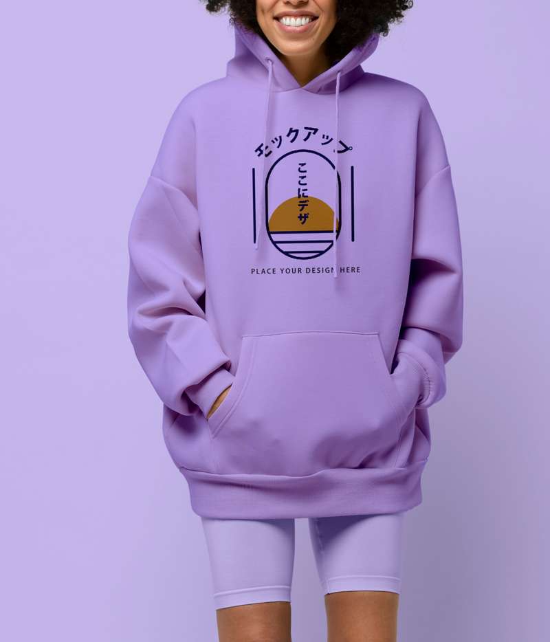 Oversize Sweatshirt Tasarla Kapuşonlu Kalın Kumaş Premium