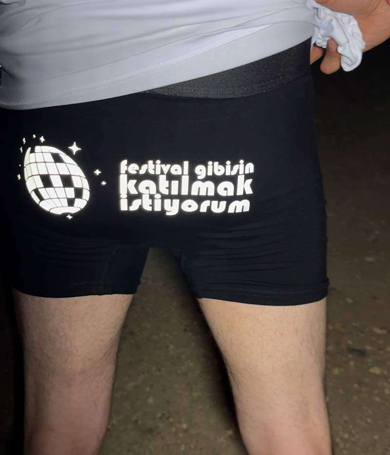 Erkek Boxer Reflektör Festival Gibisin