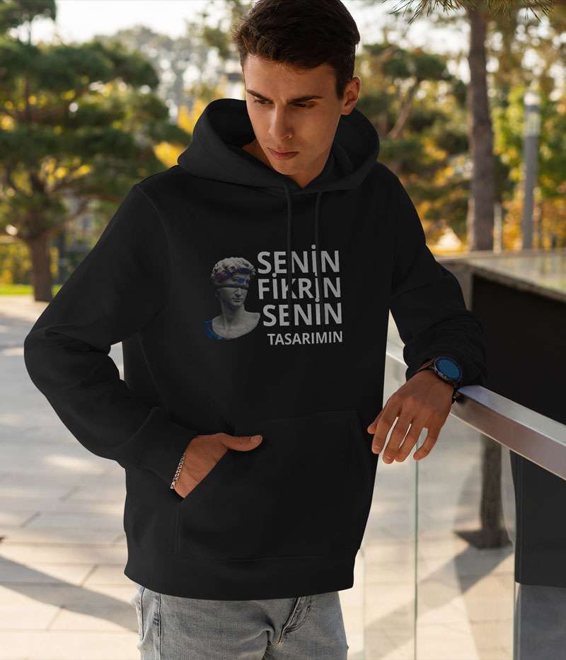 Kapüşonlu Sweatshirt Tasarla Normal Kalıp