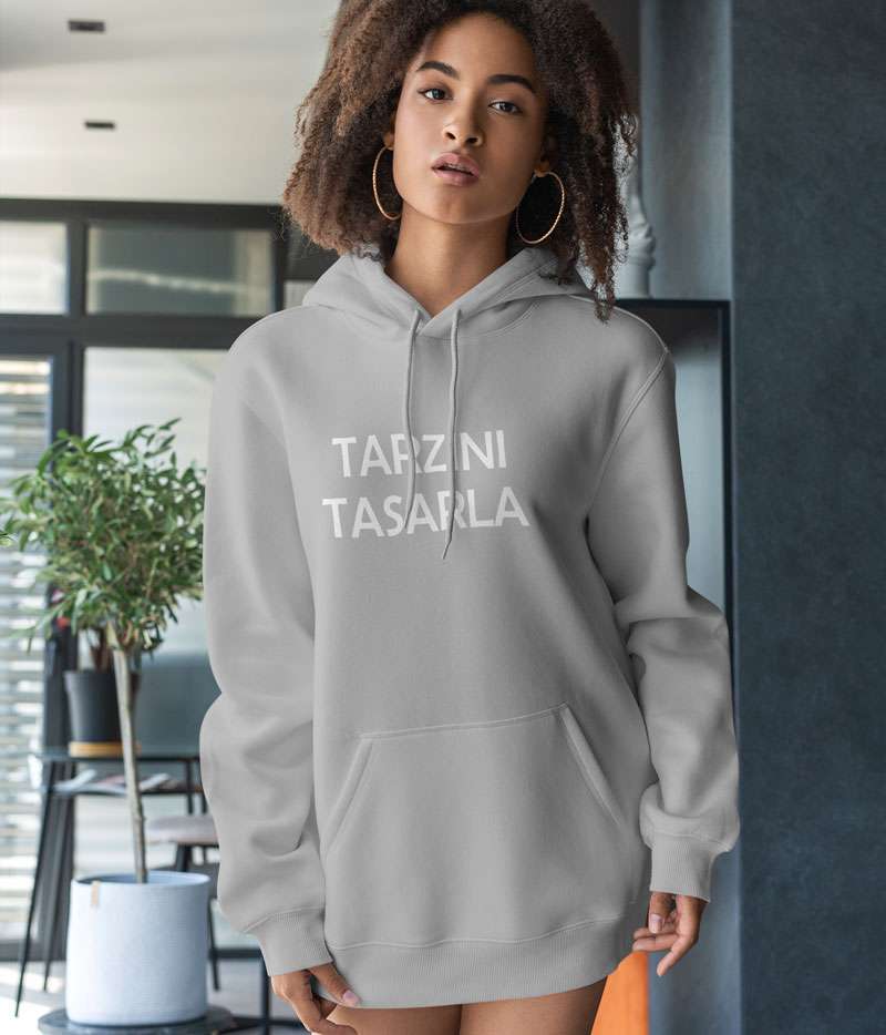 Oversize Sweatshirt Tasarla Kapuşonlu Kalın Kumaş Premium