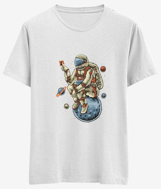 Tasarım Tişört Uniseks Astronot Majör Tom