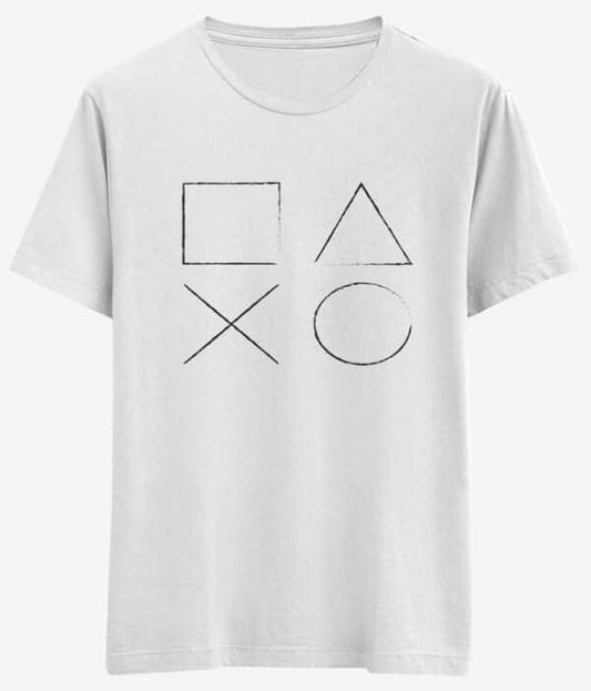 Gamer Tişört "PlayStation Buttons" Tasarım