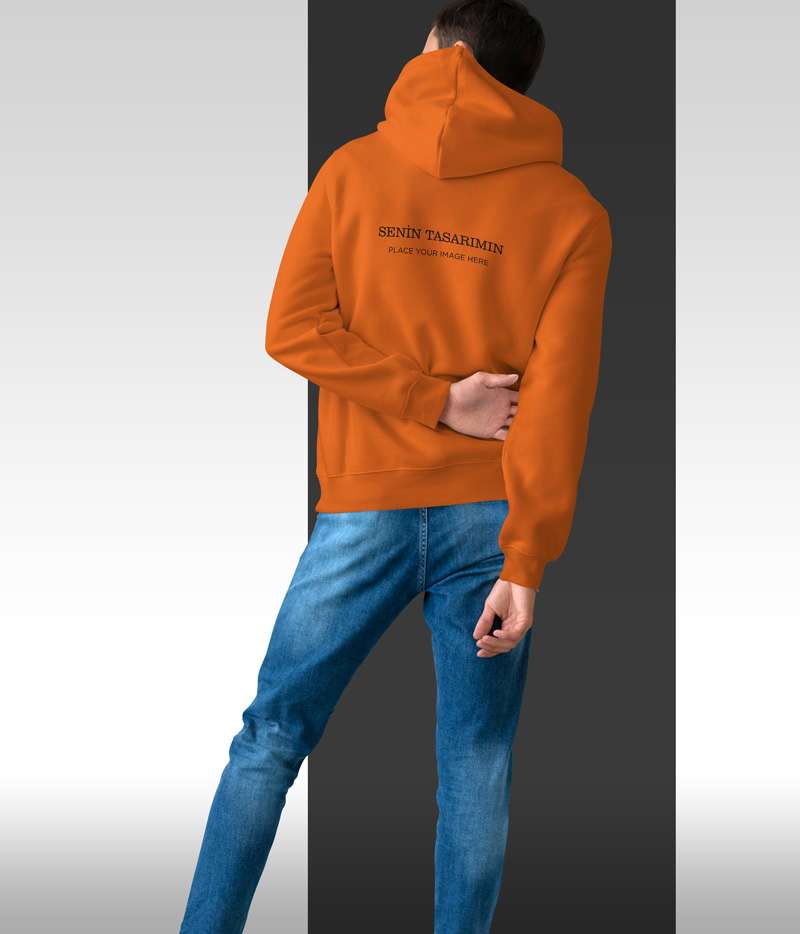 Oversize Sweatshirt Tasarla Kapuşonlu Kalın Kumaş Premium