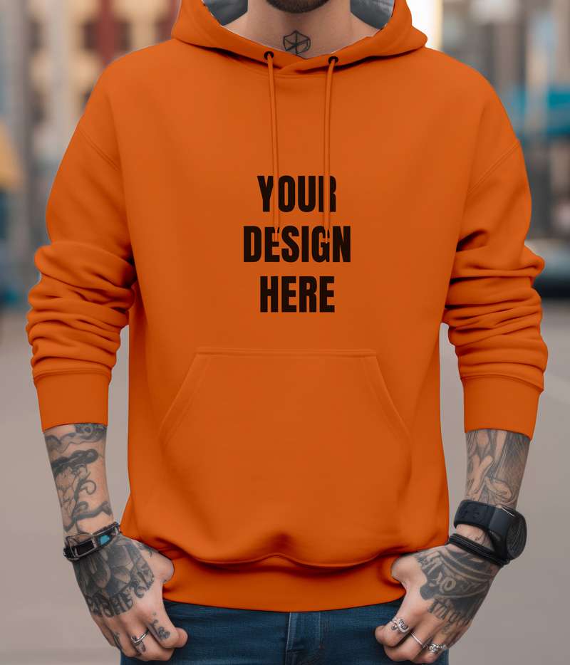 Oversize Sweatshirt Tasarla Kapuşonlu Kalın Kumaş Premium
