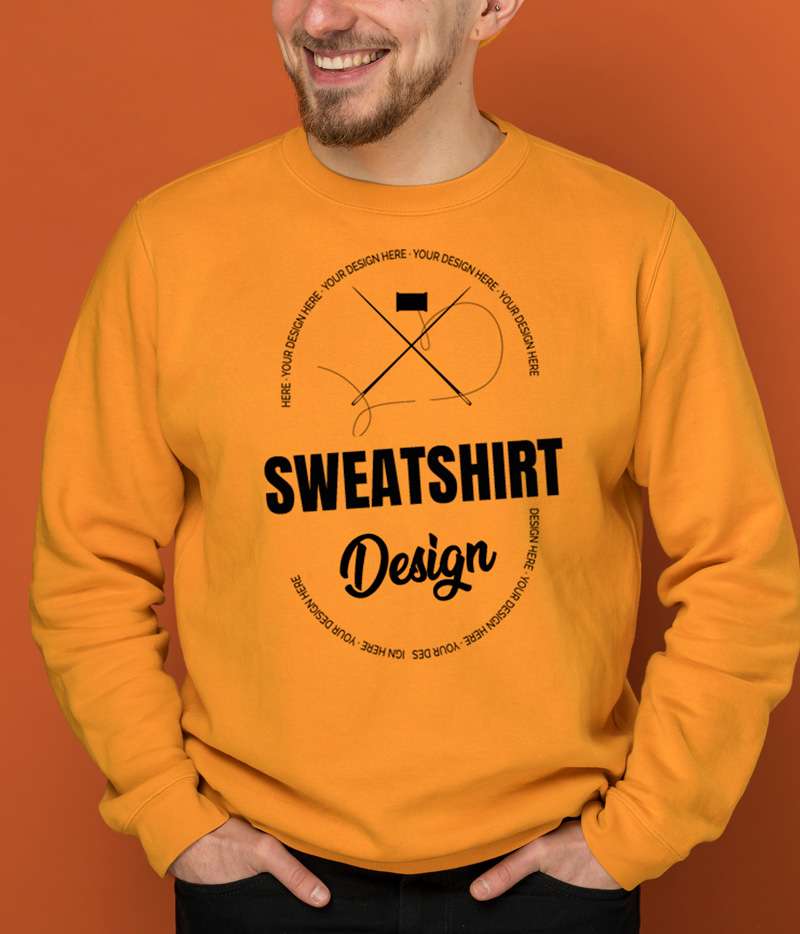 Oversize Sweatshirt Kapüşonsuz Model Premium Kalın Kumaş
