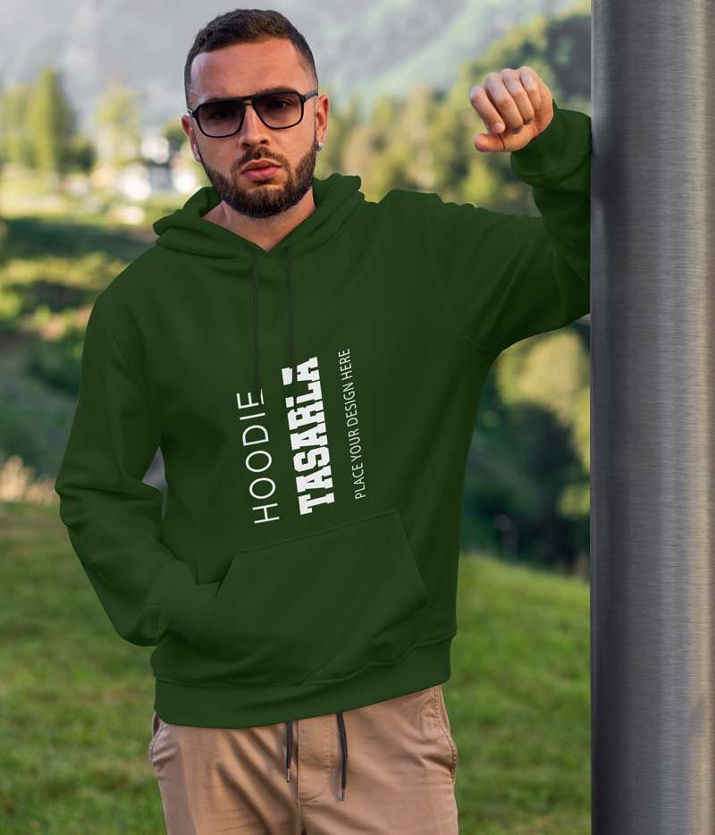 Oversize Sweatshirt Tasarla Kapuşonlu Kalın Kumaş Premium