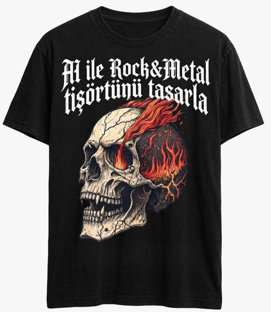 Yapay Zeka İle Rock & Metal Tişörtünü Tasarla