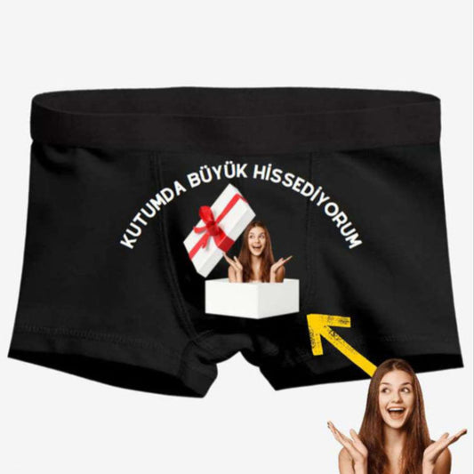 Boxer Tasarlama Sen Fotoğrafını Ekle Biz Tasarlayalım Kutumda Büyük Hissediyorum