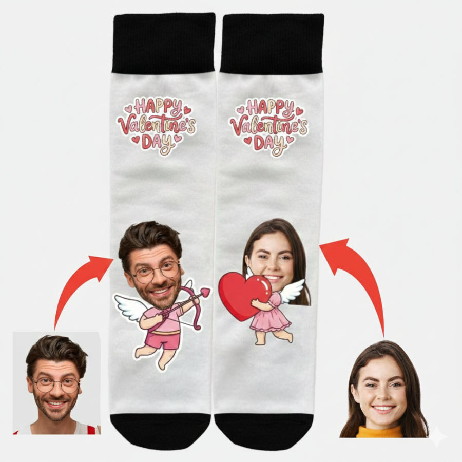 Sevgililer Çorap Ok ve Kalp TOPUKSUZ