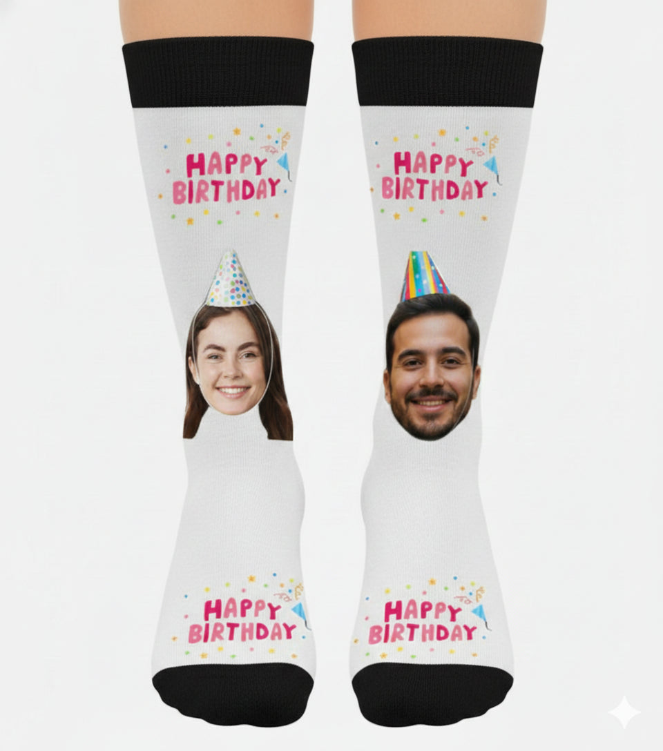 Happy Birthday Çorap Tasarla TOPUKSUZ