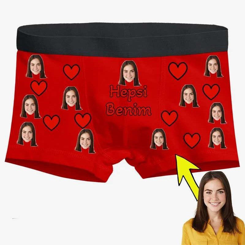 Boxer Tasarlama Sen Fotoğrafını Ekle Biz Tasarlayalım Hepsi Benim