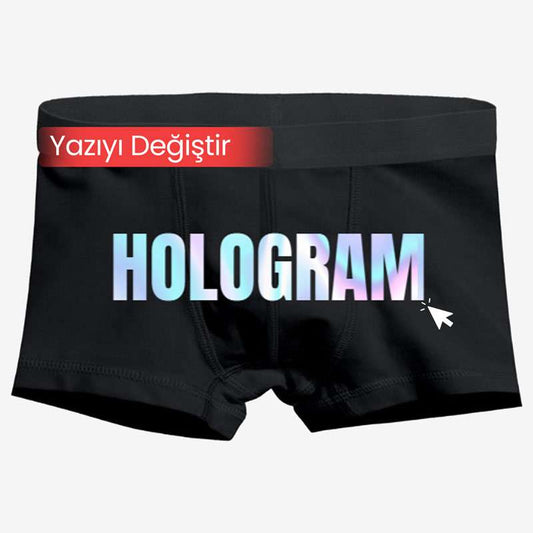 Hologram & Reflektör Baskılı Boxer