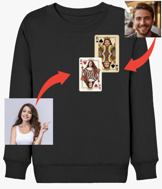 İskambil Kartlarıyla Tasarım Sweatshirt