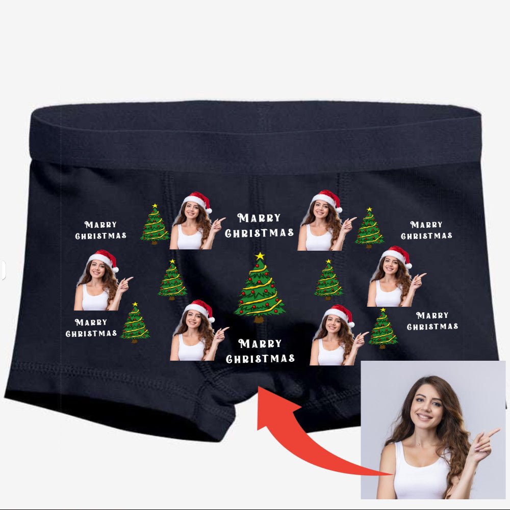 🎄 Erkek Merry Christmas Boxer – Bikafa Tasarım