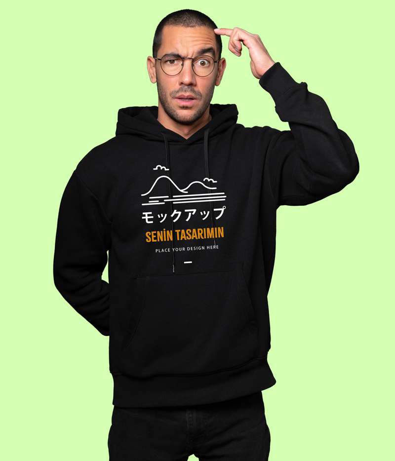 Kapüşonlu Sweatshirt Tasarla Normal Kalıp