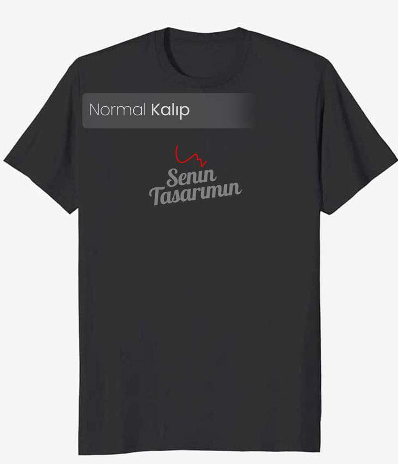 Normal kalıp kişiye özel baskı tişört