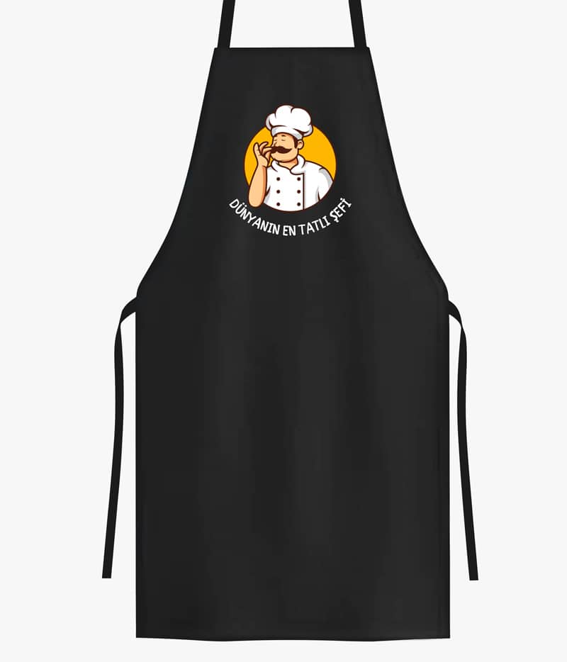 Önlük, Mutfak Önlüğü Kişiye Özel Dünyanın En Tatlı Şefi Erkek