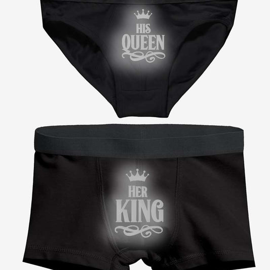 Boxer Tasarla Reflektör Her King His Quenn