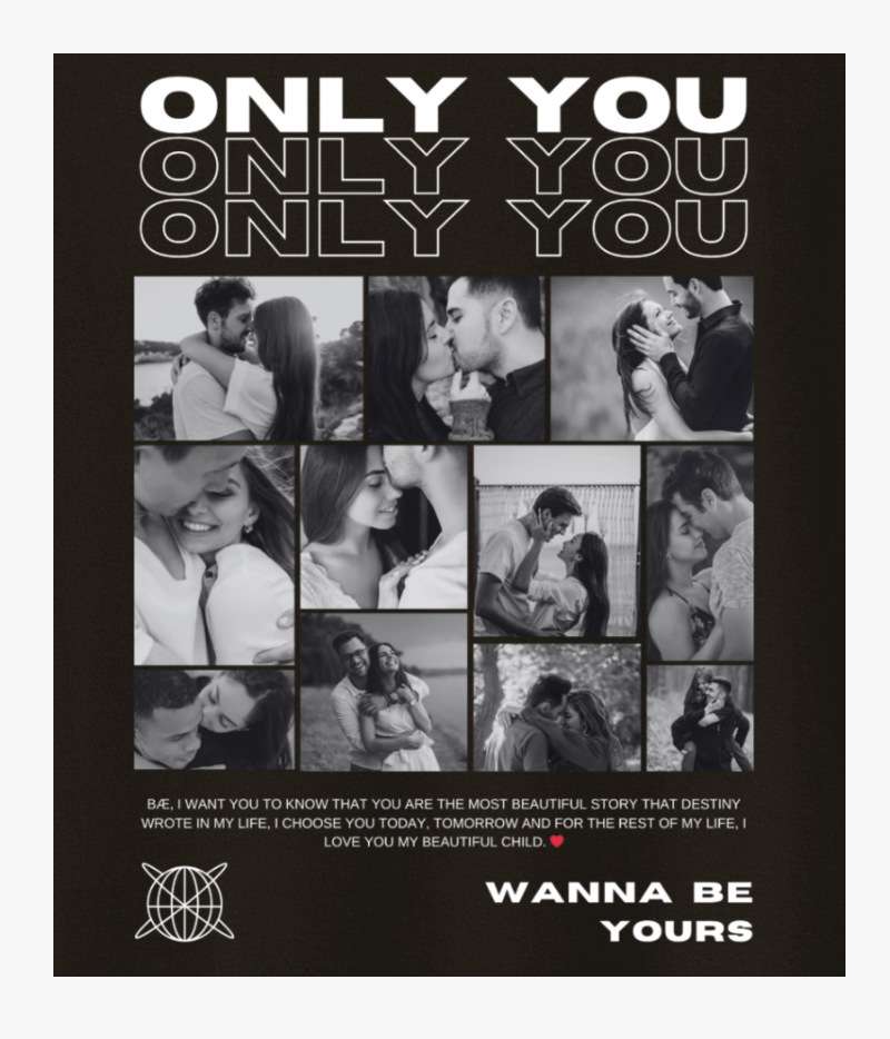 Sevgililere Özel Hatıra Tişörtü Only You