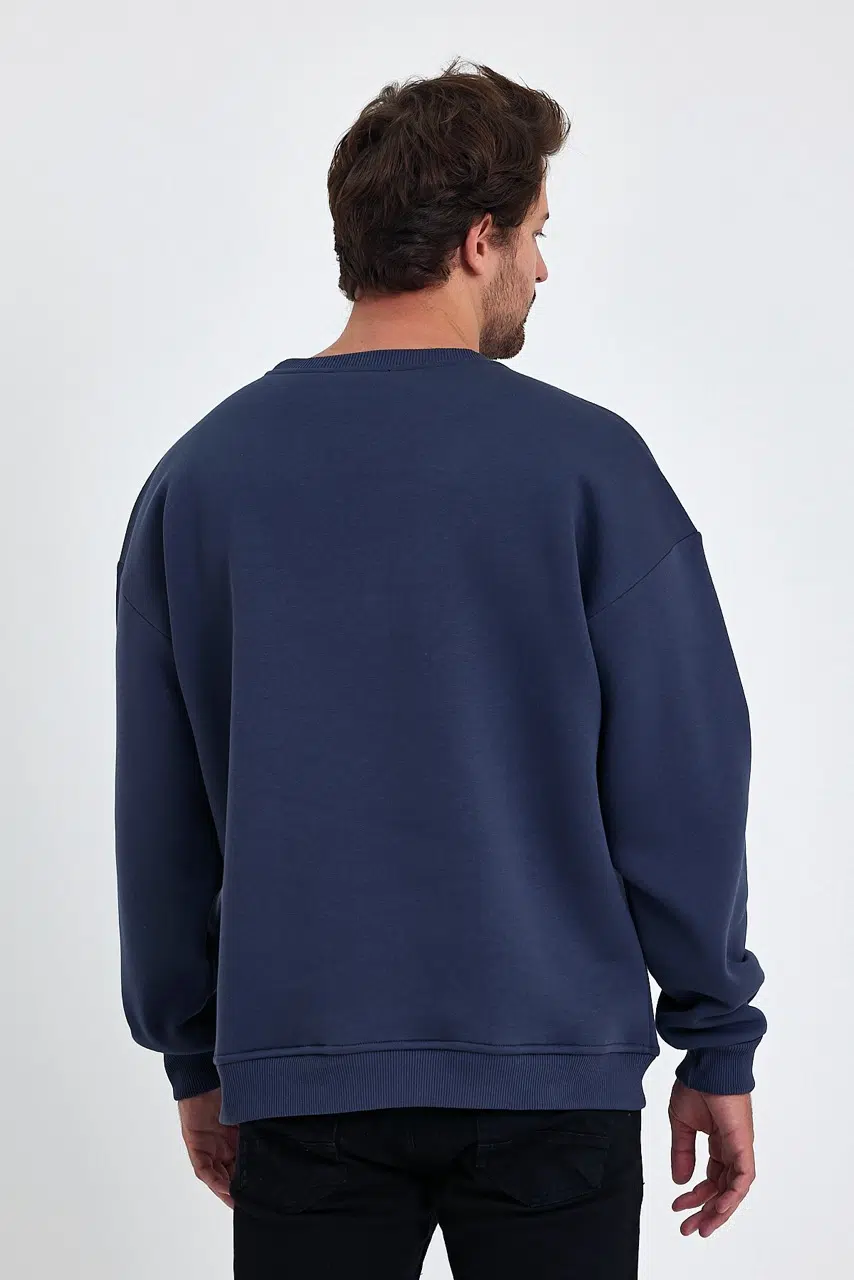 kapsonsuz oversize sweatshirt fume erkek model 7