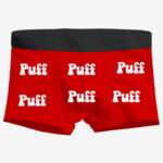 Erkek Boxer Puff Yazılı - Görsel 2